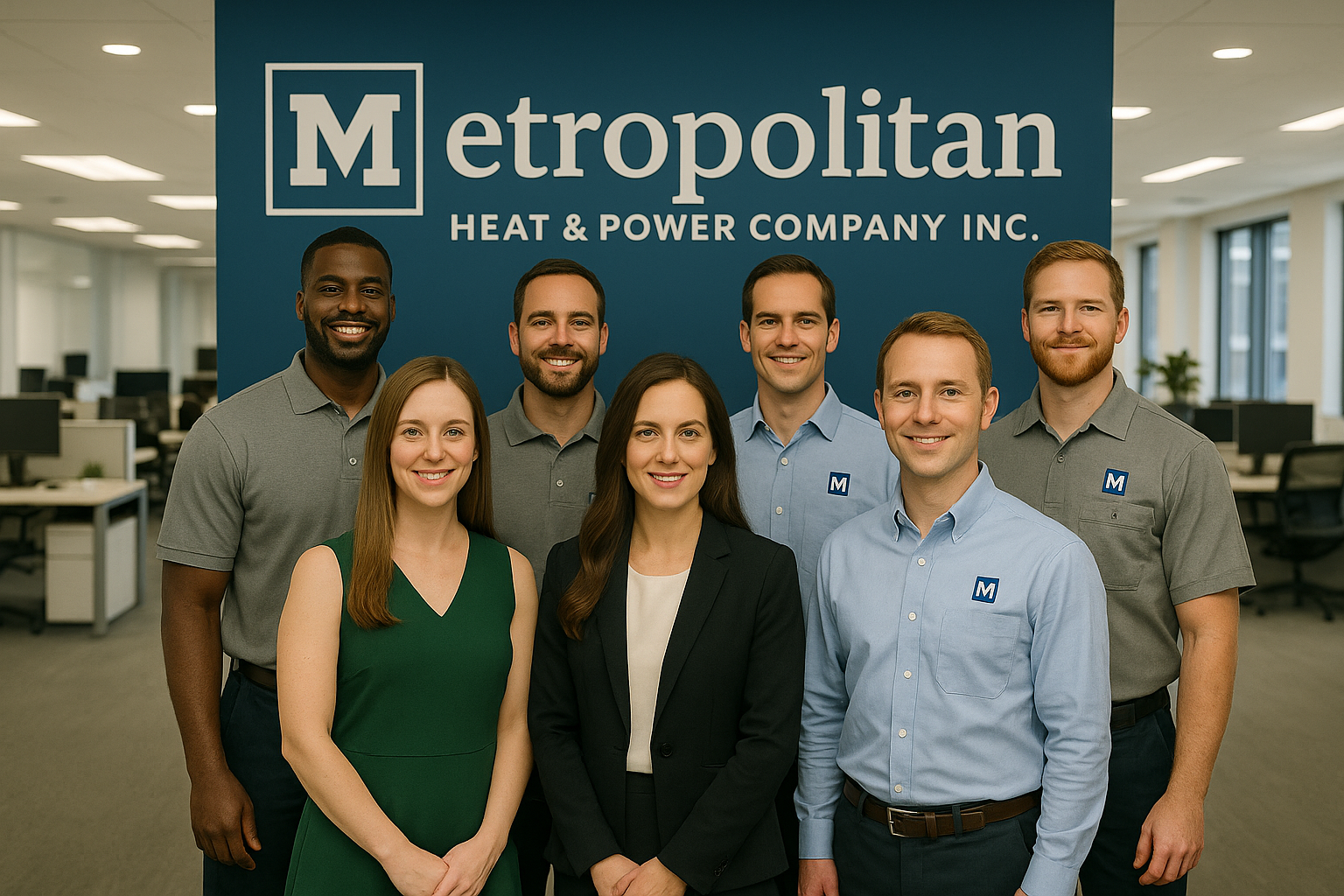MHP team with boiler and piping—NYC plumbing and heating experts